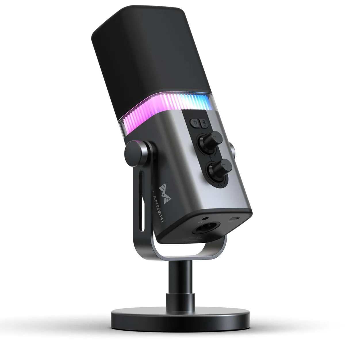  MAILANGSHI D2 Dynamic Microphone 192KHz/32bit USB XLR RGB — product photo