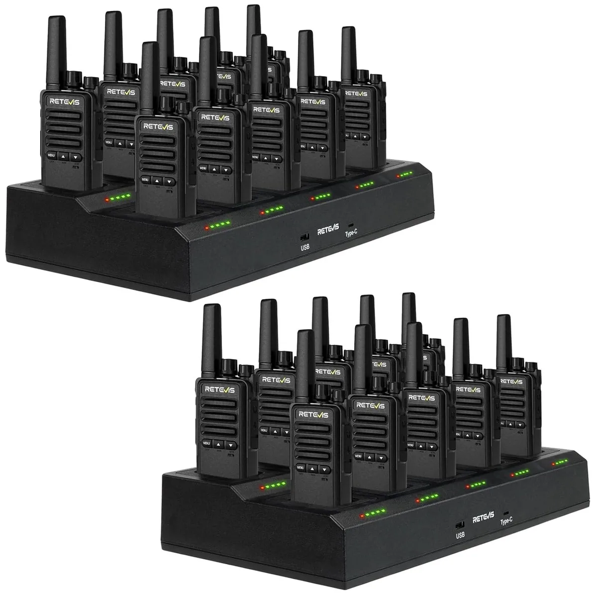 KEHIPI KEHIPI RT68B two-way radio 20-pack with 10-way charger — product photo
