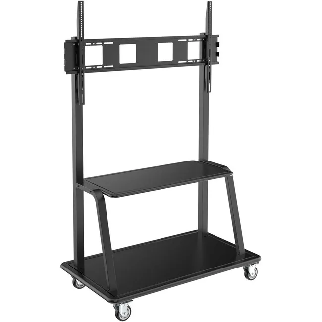 Tripp Lite Tripp Lite DMCS60105XXDD 60-105" Rolling TV Cart 330 lb 2 Shelf 72.6"H — product photo