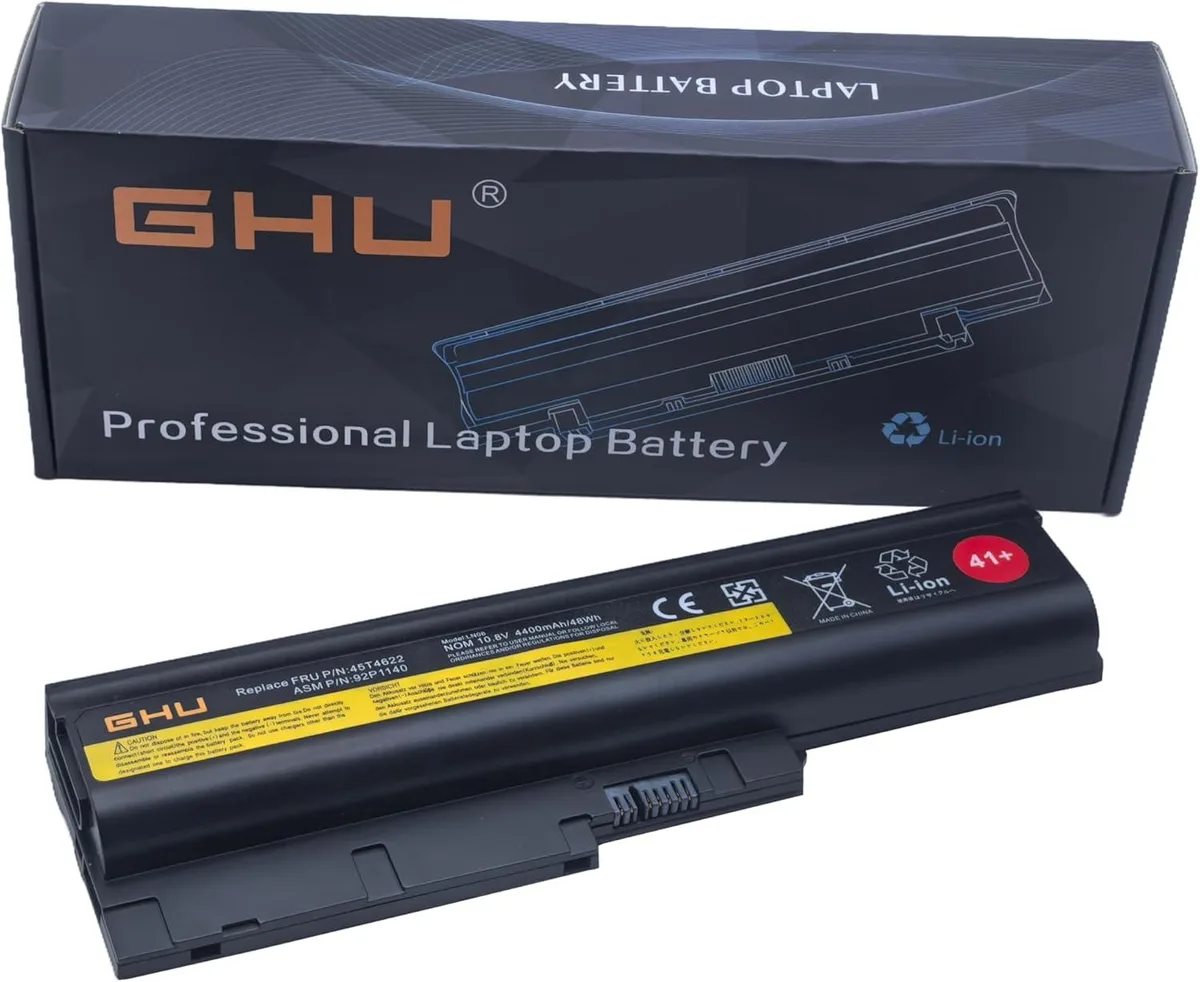 PISKEKAT PISKEKAT 48 Wh laptop battery for ThinkPad T60 T500 W500 — product photo