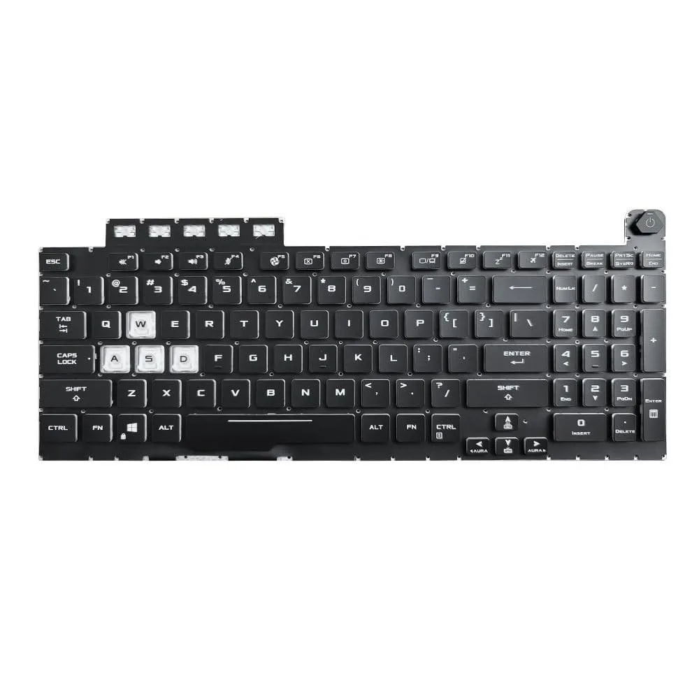 Batianda Batianda 2 in 1 accessory replacement keyboard RGB US black for ASUS TUF F15 506 F17 706 — product photo
