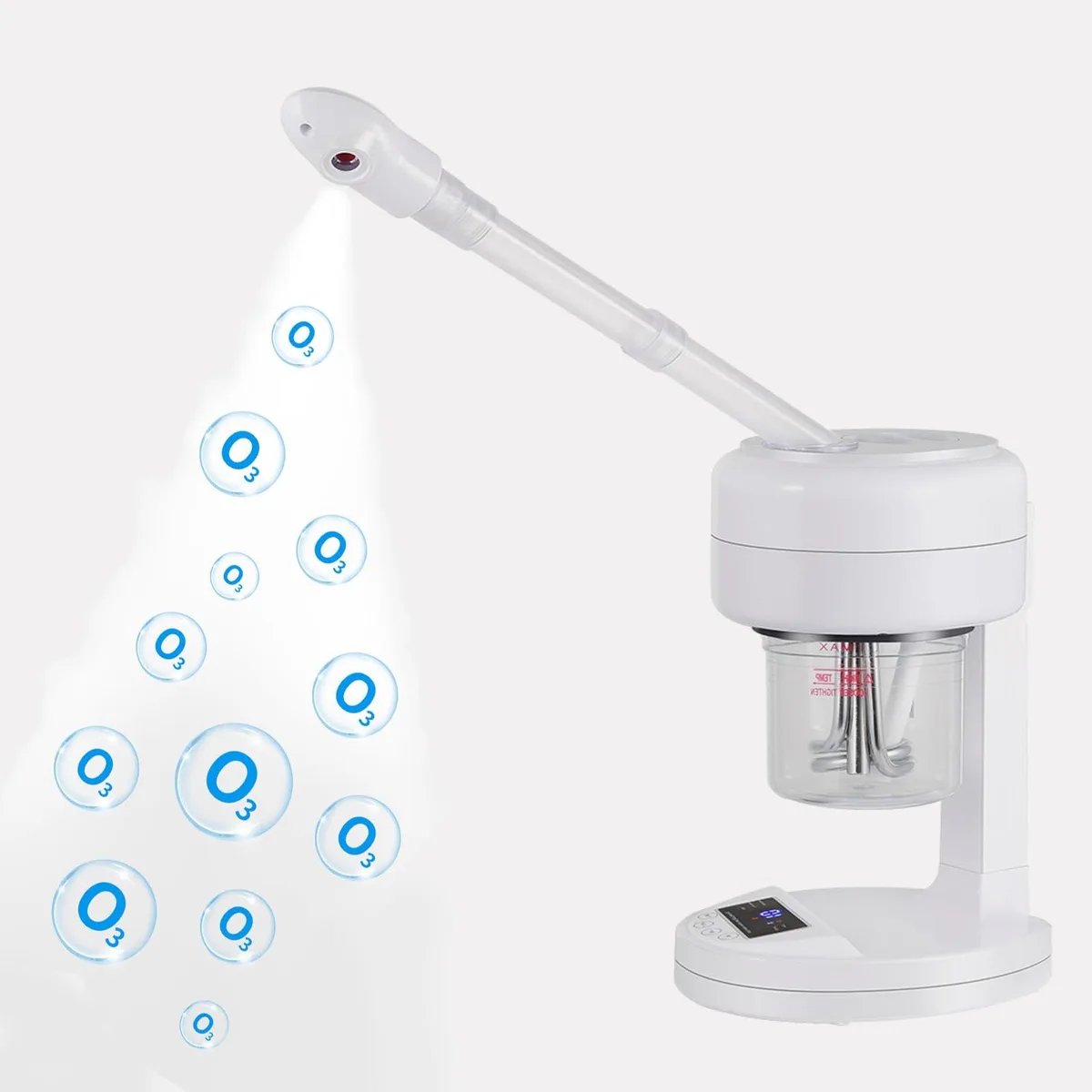  HeavenBird Facial Steamer White 500ml 450W LCD Ozone 360° Arm — product photo