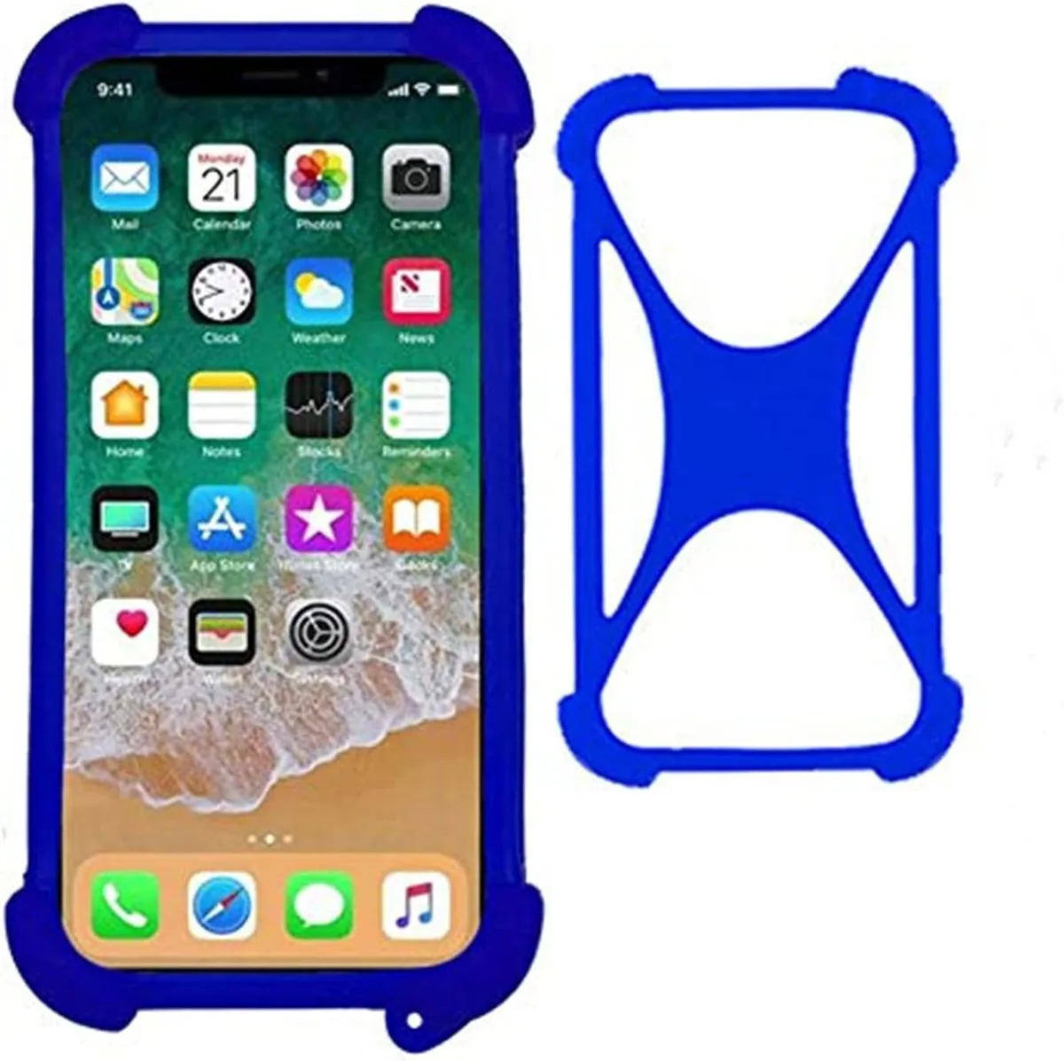 Transcend Transcend Universal Bumper Case 5.2-6.5 inch Blue — product photo
