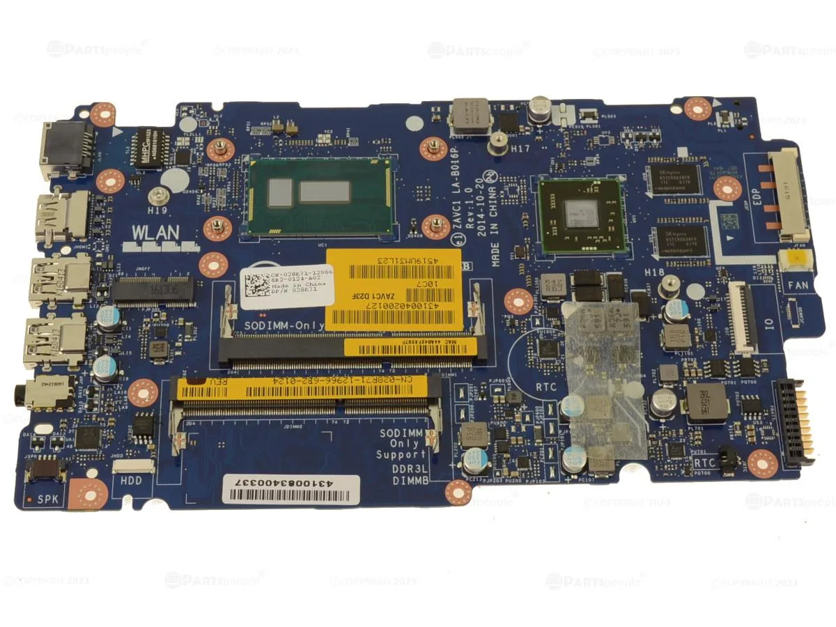 DELL DELL Inspiron 5448 5548 Motherboard i5-5200U 2.2GHz Radeon 28R71 — product photo