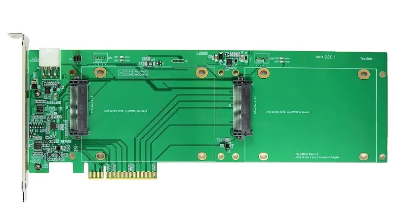 Innocard Innocard DP8109 PCIe Gen4 to U.2 Dual Port Gender Changer — product photo