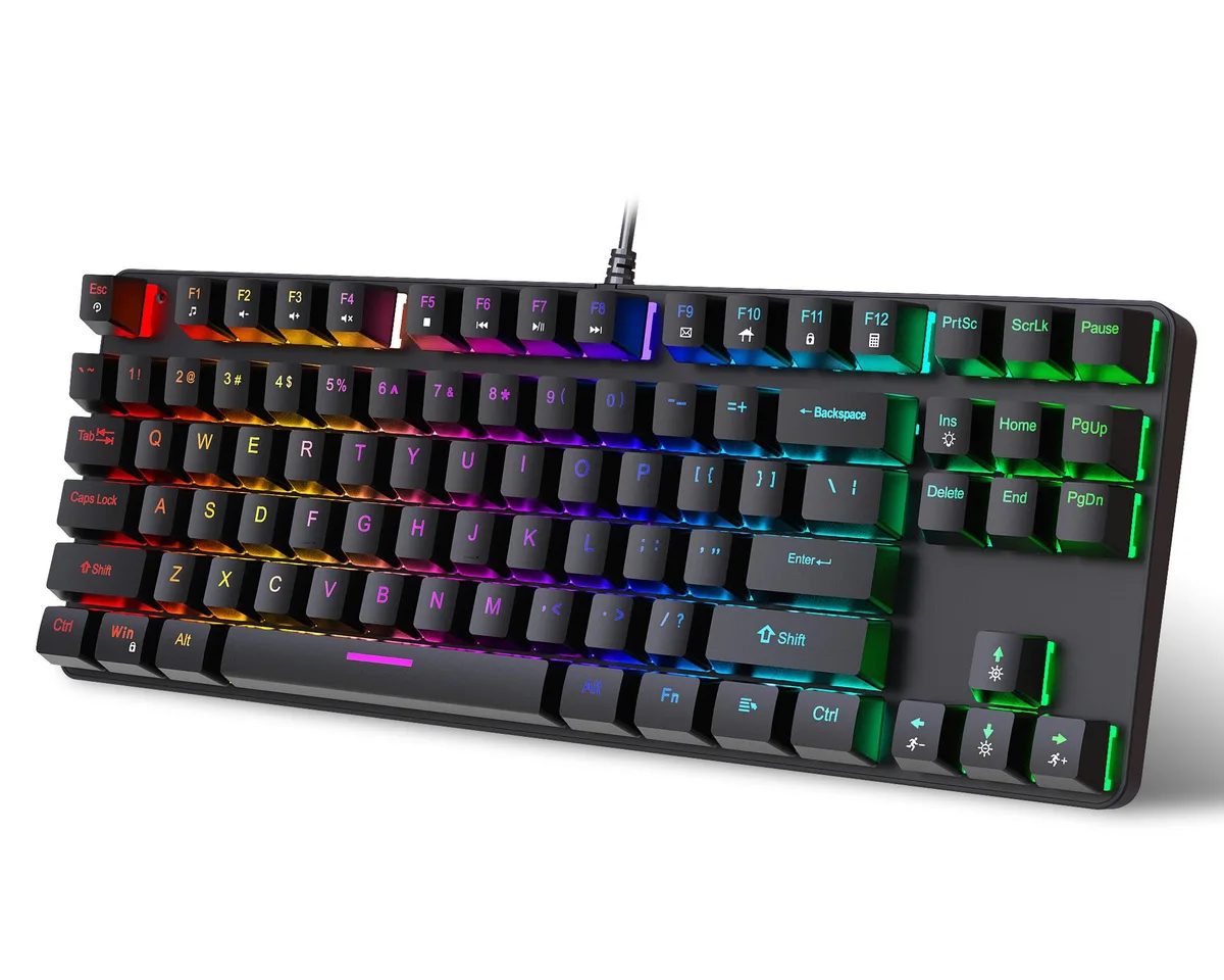 Bailink Bailink 60% Mechanical Gaming Keyboard Blue Switches 87 Keys 17 LED Modes — product photo