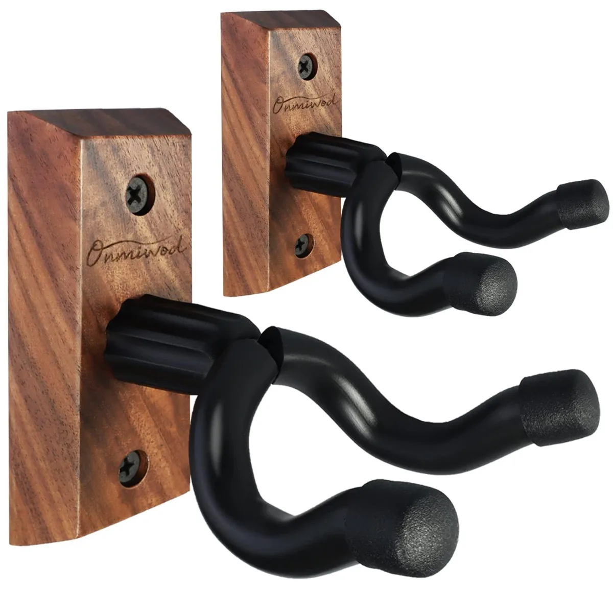  Onmiwod HL/M/001 Guitar Wall Mount 2 Pack Walnut — product photo
