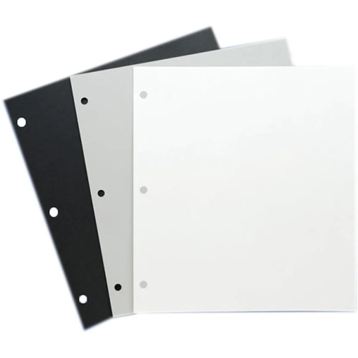 Archival Methods Archival Methods 10x11" Archival 3-Hole Mounting Pages White 25 Pack — product photo