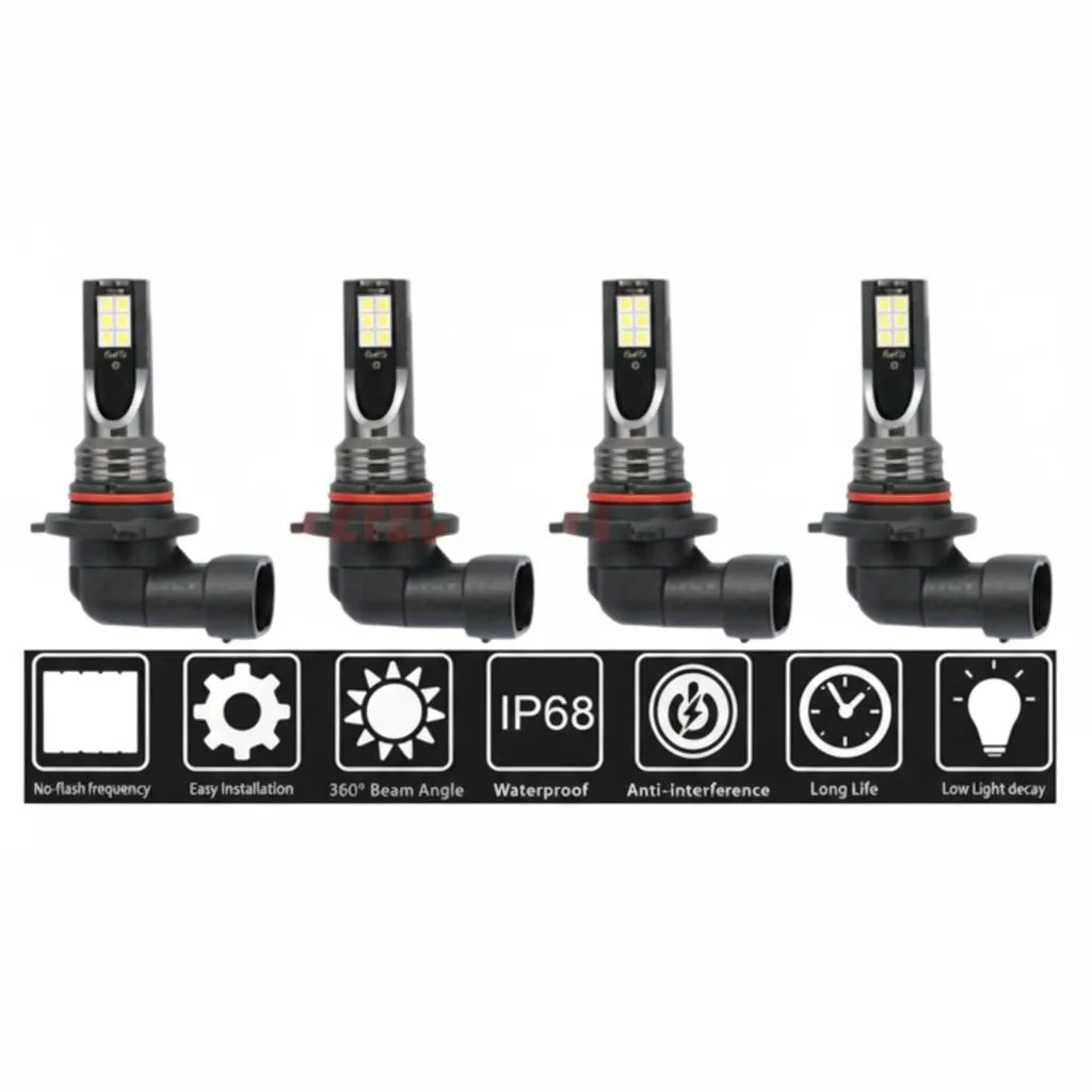 The Perfect Part The Perfect Part 9005 9006 LED Headlight Kit 8000K 12 Piece 3030SMD automotive specialty lighting — product photo