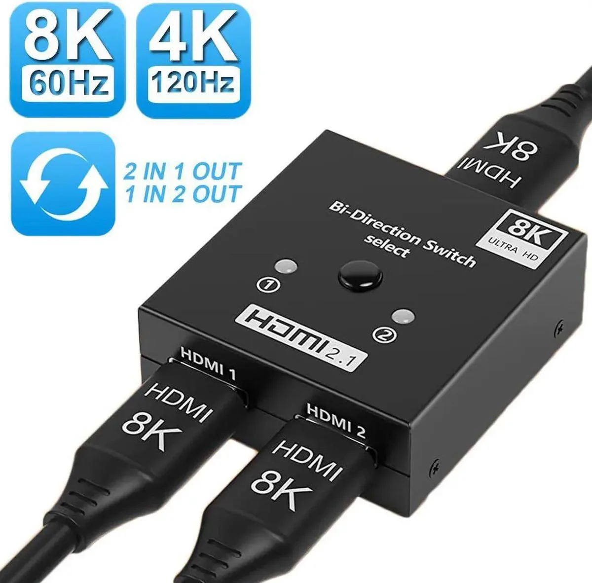 Vszerda Vszerda 4K@120Hz HDMI 2.1 Bi-Directional Video Switch — product photo