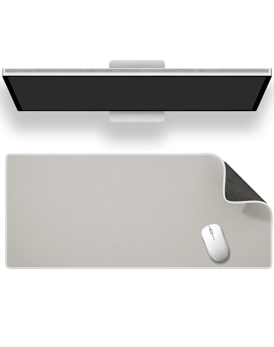  ALOANES Waterproof Mouse Pad 31.5 x 11.8 in Beige — product photo