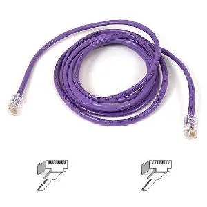 Belkin Belkin A3L791-06-PUR-S network ethernet cable Cat5e 6 ft purple — product photo
