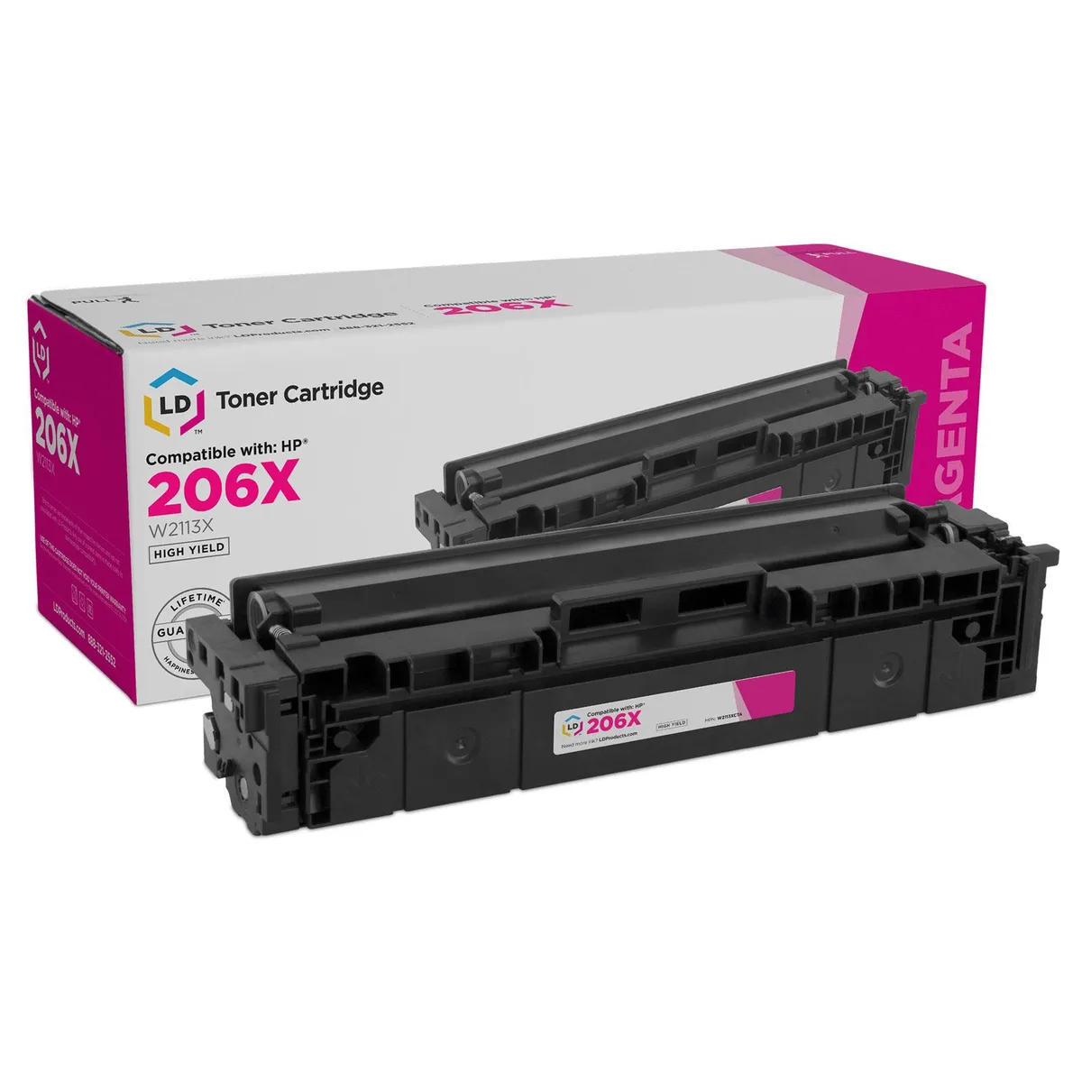 LD Products LD Products HP 206X W2113X Magenta Toner Cartridge 2450 Pages — product photo