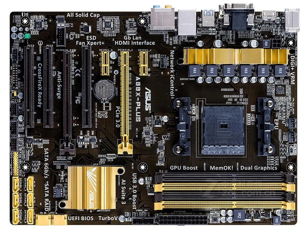 ASUS ASUS A88X-PLUS AMD motherboard Socket FM2/FM2+ DDR3 64GB ATX — product photo