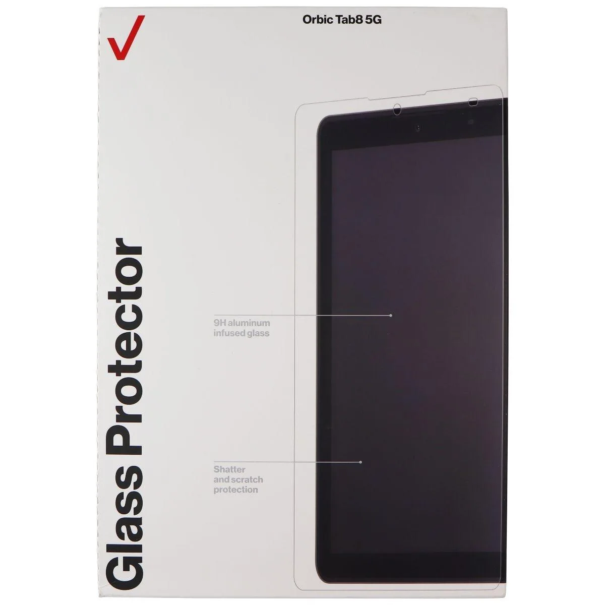 Verizon Verizon Orbic Tab8 5G Tempered Glass Screen Protector Clear — product photo
