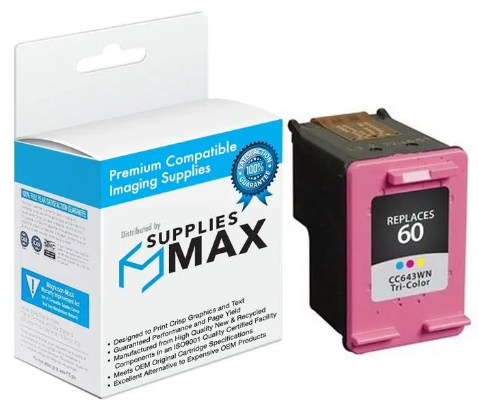 SuppliesMax SuppliesMax CC643WN Tri-Color Inkjet Cartridge 165 Pages — product photo