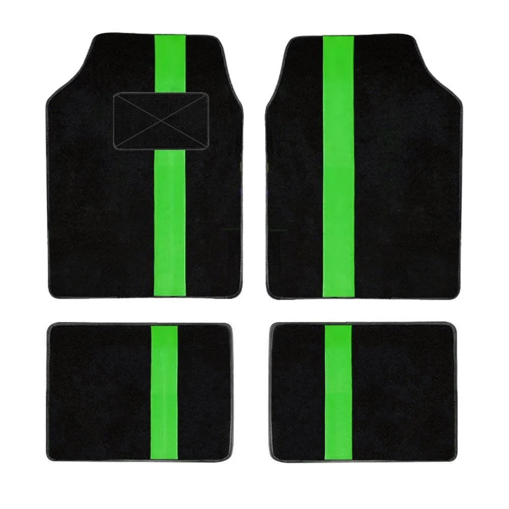 CJSolvesIt! CJSolvesIt! Floor Mats Set of 4 Green 19.69x5.51in 1550g — product photo