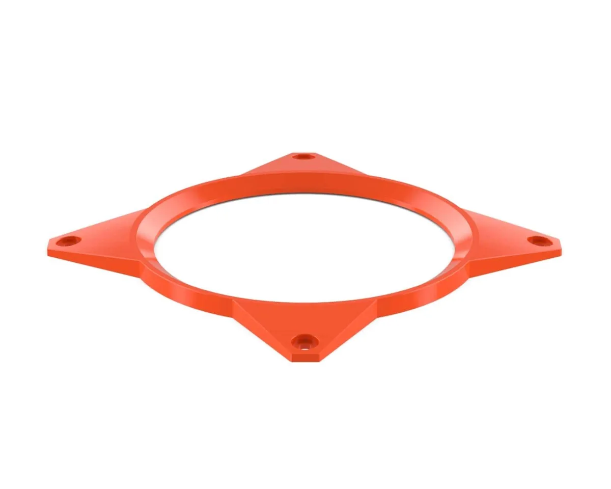 PrimoChill PrimoChill 120mm Aluminium Fan Cover SX UV Orange diy cooling — product photo