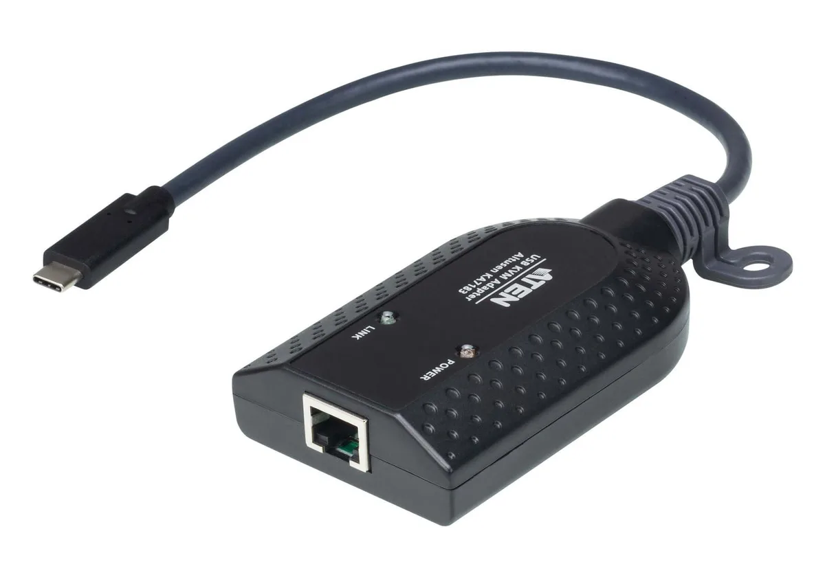 ATEN ATEN KA7183 USB-C Virtual Media KVM Adapter, White, 5 ft — product photo