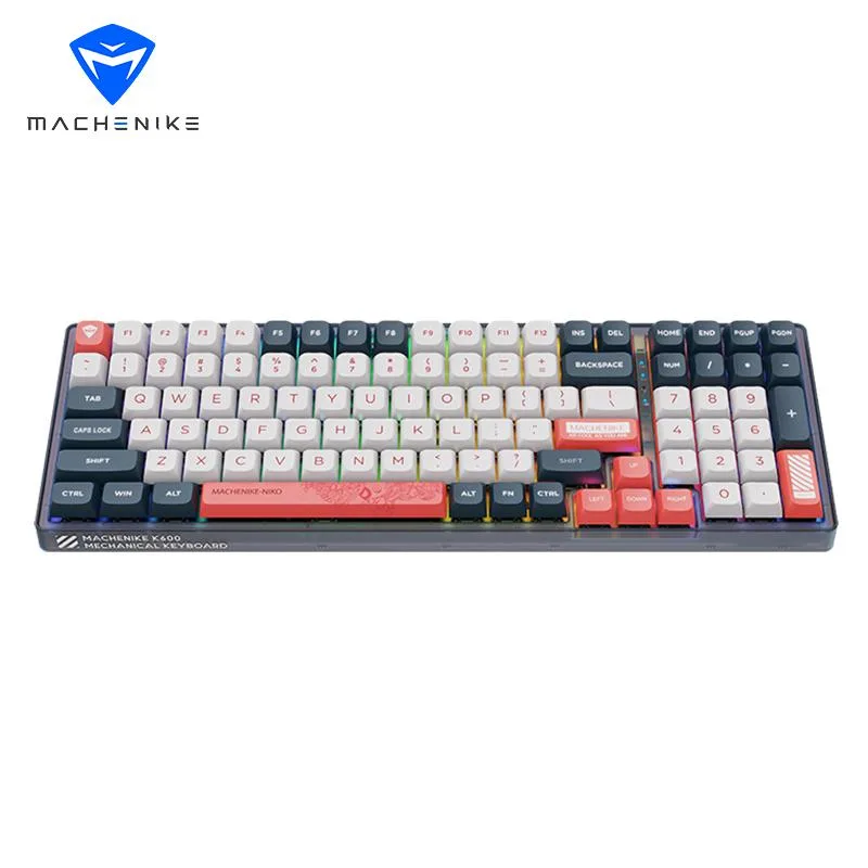 Machenike Machenike K600 V2 gaming keyboard Red Switch Sunset Afterglow 100 keys — product photo