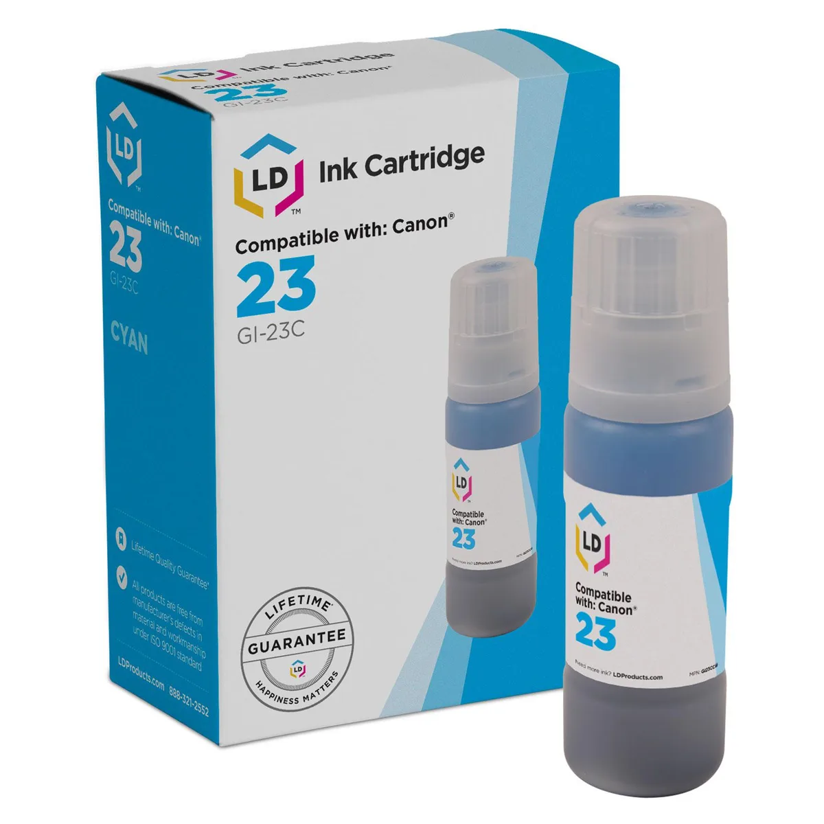 LD Products LD Products Compatible Canon GI-23 Cyan Ink Bottle 60 ml — product photo