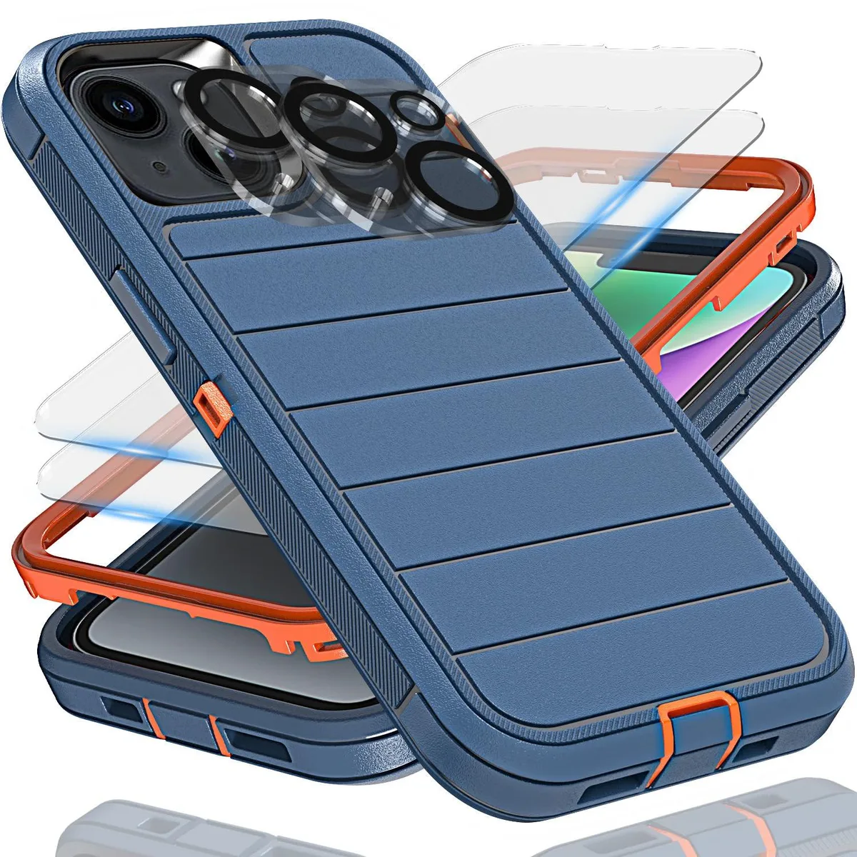 No Sew No Sew iPhone 14 Case 6.1" Blue/Orange cell phones - unlocked — product photo