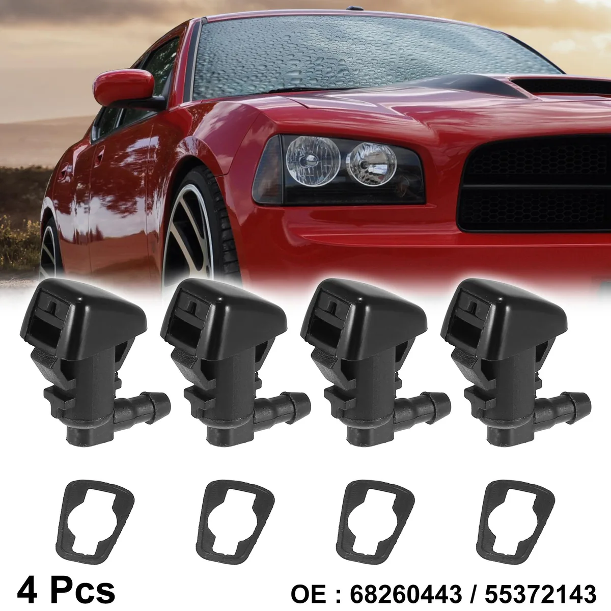 Unique-Bargains Unique-Bargains 4pcs Windshield Washer Nozzle Kit for Jeep Grand Cherokee 2011-2017 — product photo