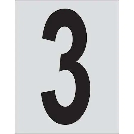 Brady Brady 5900-3 Number Labels 1in Character PK25 — product photo