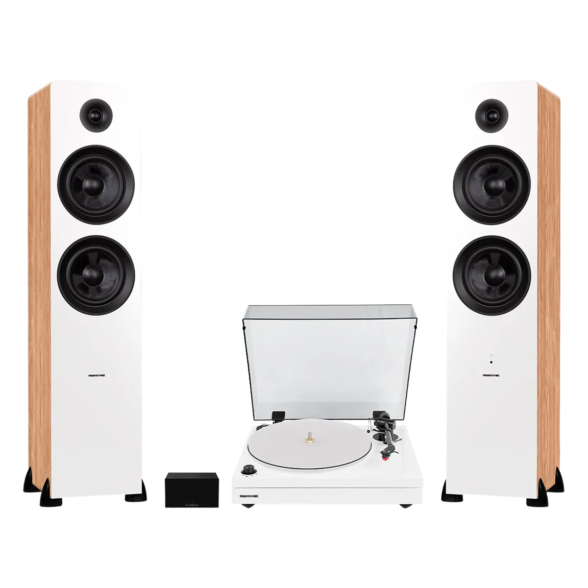 Fluance Fluance RT87 Turntable Piano White Ai81 Speakers PA10 Preamp — product photo