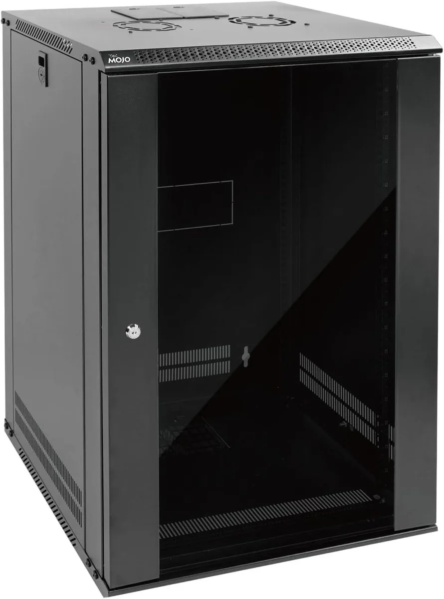 TAURKENAM TAURKENAM 18U Wall Mount Server Rack 19" 17.7" Depth Black — product photo