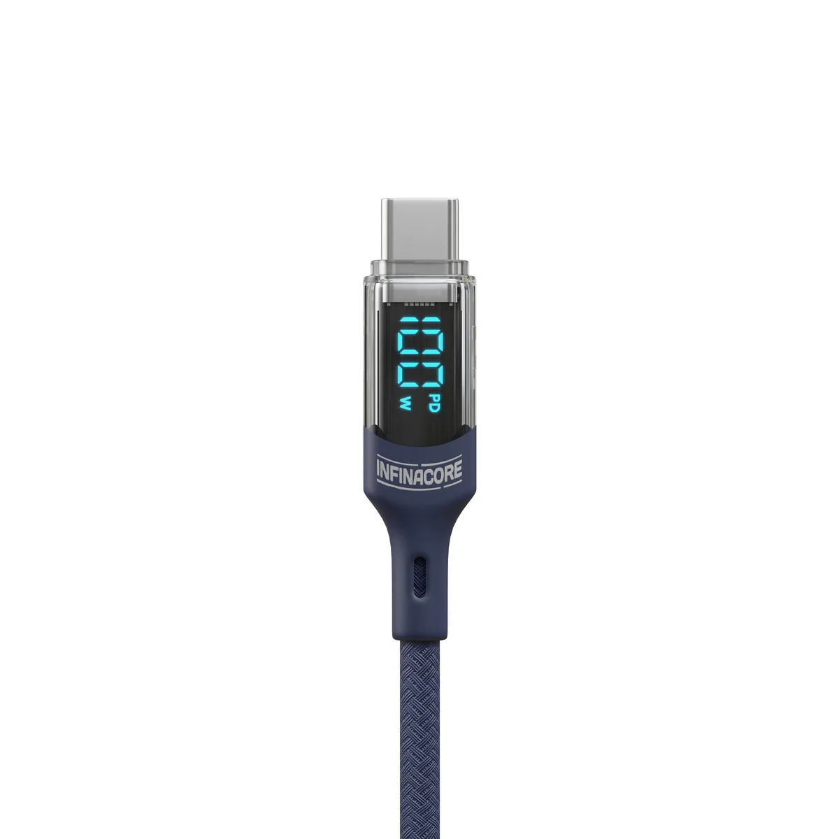 InfinaCore InfinaCore Woven LED Wattage Display Cable 100W — product photo