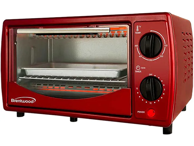 Brentwood Appliances Brentwood Appliances TS-345R 4-Slice Toaster Oven, Red — product photo