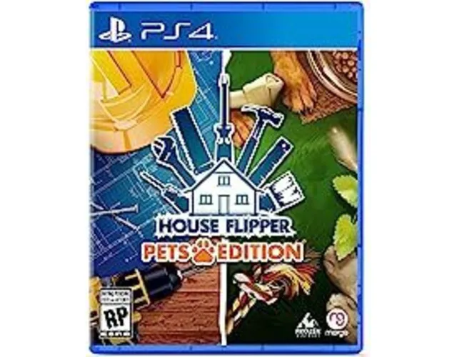 Standard PS4 game case with House Flipper Pets Edition cover art