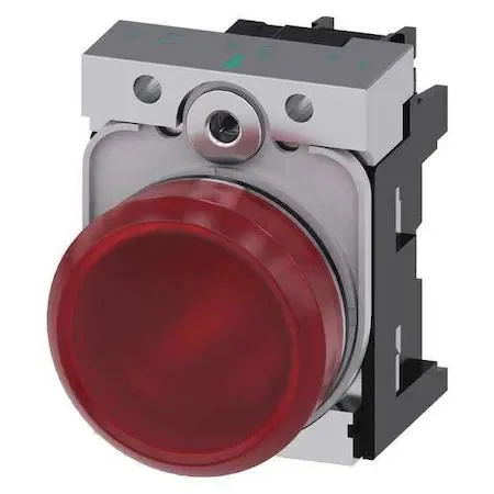 SIEMENS SIEMENS 3SU1153-6AA20-1AA0 Pilot Light Red Round 22 mm 120 V AC — product photo