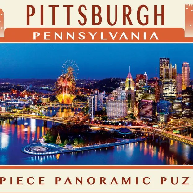Masterpieces Puzzle Company Masterpieces Puzzle Company Pittsburgh 1000 Piece Panoramic Jigsaw Puzzle 13 x 39 — product photo