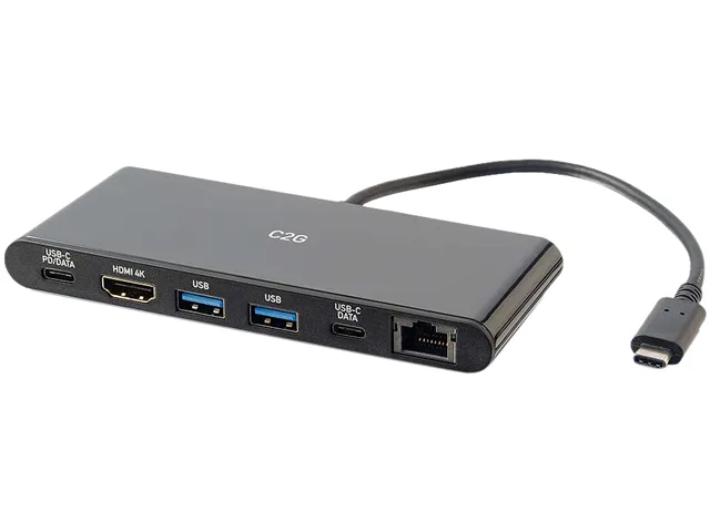 Cables To Go Cables To Go 28845 USB-C Docking Station 4K HDMI Ethernet USB PD 60W — product photo