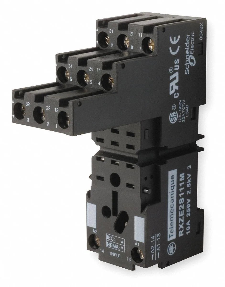 Schneider Electric Schneider Electric RXZE2S111M 11-pin DIN rail socket 10 A 250 V — product photo