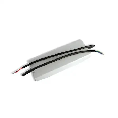 Low-profile steel junction box with 24V 96W driver combo