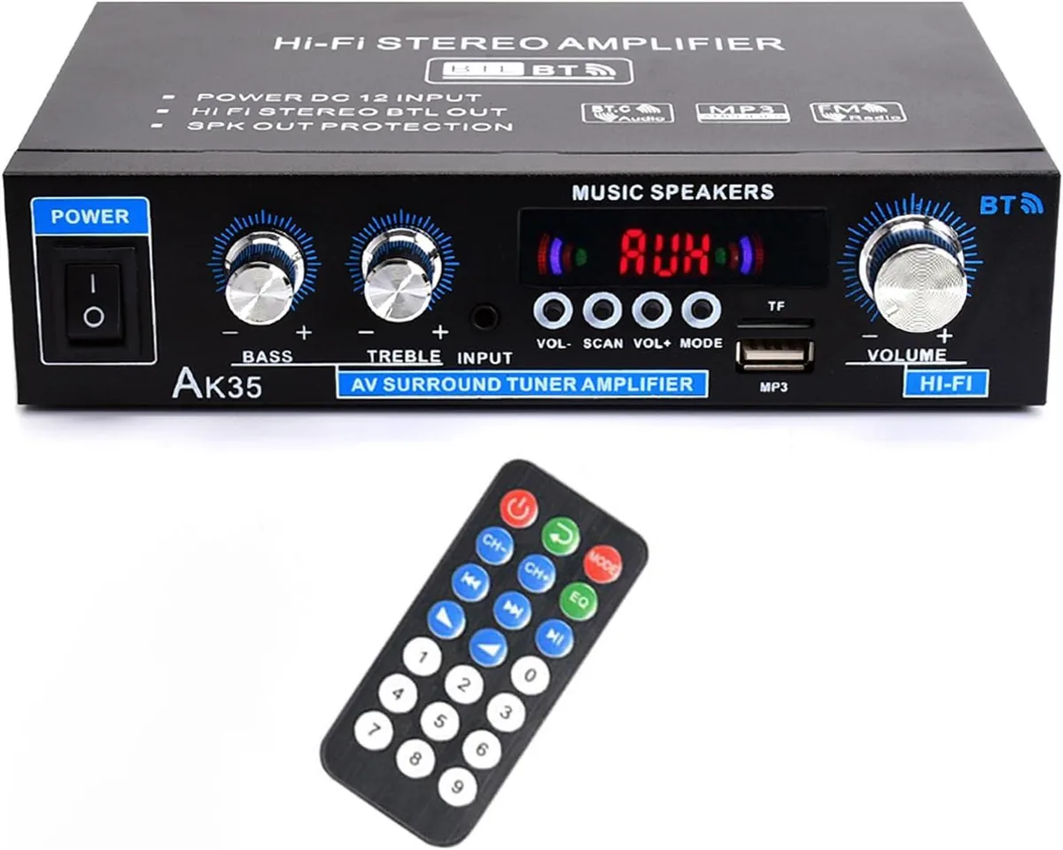  WOOPKER AK35 200 W 2.0 ch Bluetooth 5.0 live sound amplifier — product photo