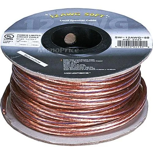 Monoprice Inc. Monoprice Inc. 2747 18AWG Oxygen-Free Speaker Wire 50ft — product photo