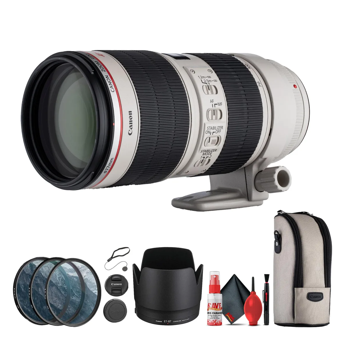 Canon Canon EF 70-200mm f/2.8L IS II USM camera lens — product photo