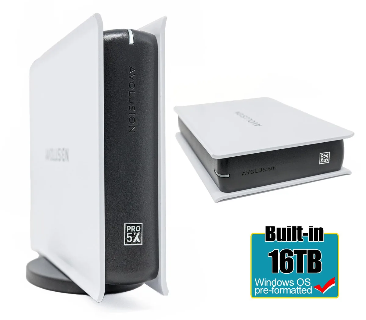 Avolusion Avolusion PRO5X-WH-16TB-WIN 16TB portable hard drive — product photo