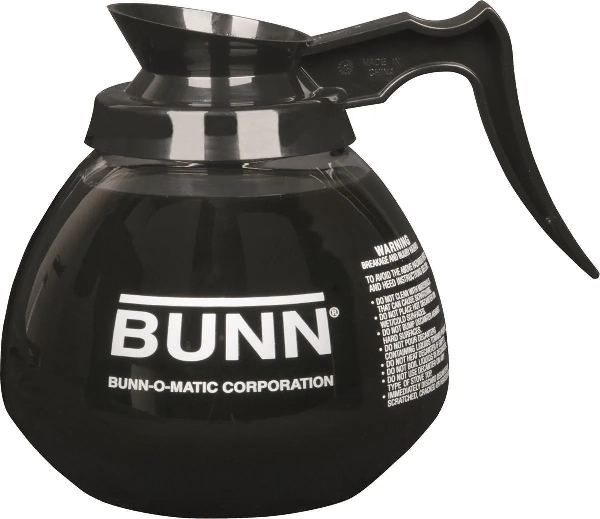 Bunn Bunn 424000101 12-Cup Glass Decanter Black 64 oz — product photo