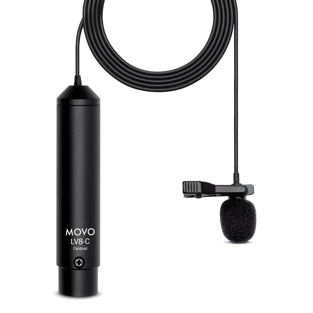  Movo LV8-C XLR Lavalier Microphone 12mm Capsule — product photo