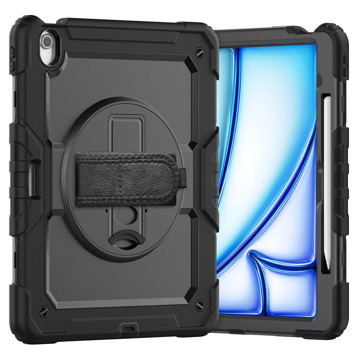 Timoom Timoom Heavy Duty Shockproof Case 13" 360° Stand Shoulder Strap Black — product photo