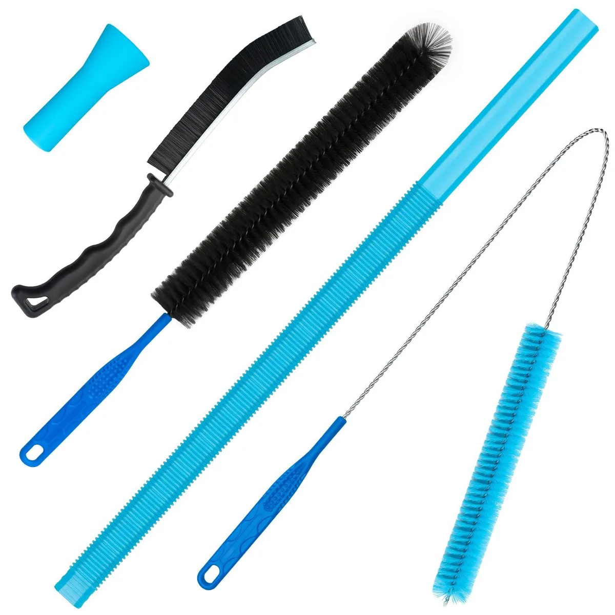 AJWXWO D056057104-16-New Dryer Vent Cleaner Kit 5 Piece 16in Hose Black — product photo