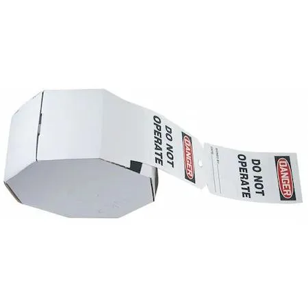 Accuform Signs Accuform Signs Danger Tag Machine and Operational 250 pack — product photo