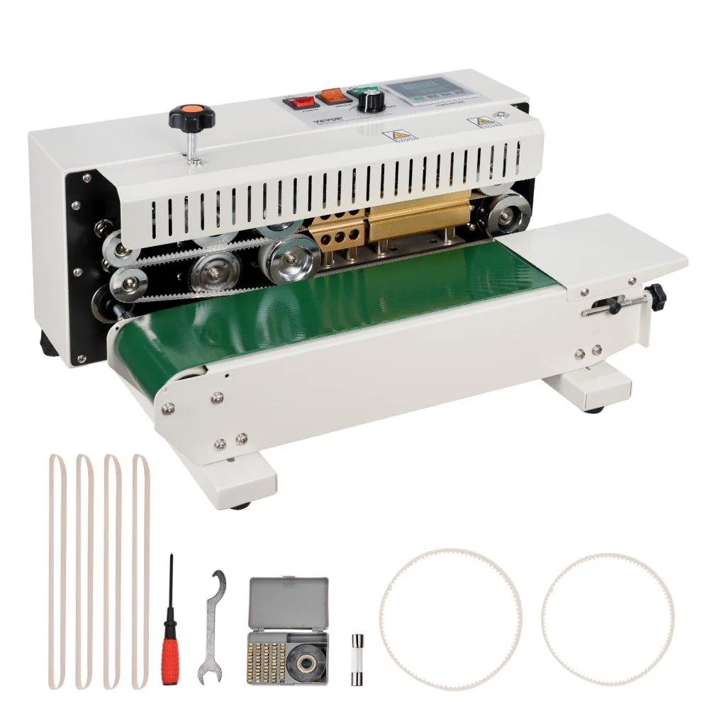 VEVOR VEVOR Continuous Band Sealer 600W 6-12 mm Seal Width Horizontal Carbon Steel — product photo