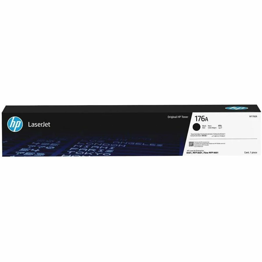 HP HP 176A Black Original LaserJet Toner Cartridge W1760A — product photo