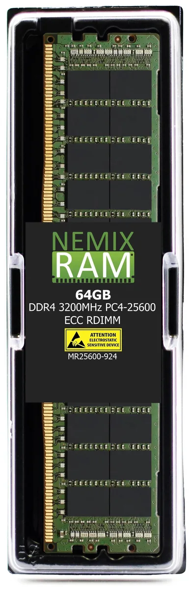 NEMIX RAM NEMIX RAM 64GB DDR4 3200 PC4-25600 ECC RDIMM Dell SNPP2MYXC/64G memory upgrade — product photo